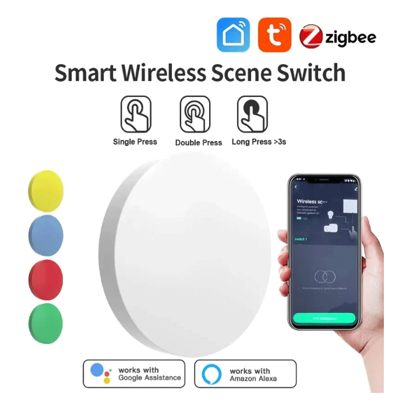 Smart Home Assistant - Tuya ZigBee slimme draadloze knop Scèneschakelaar