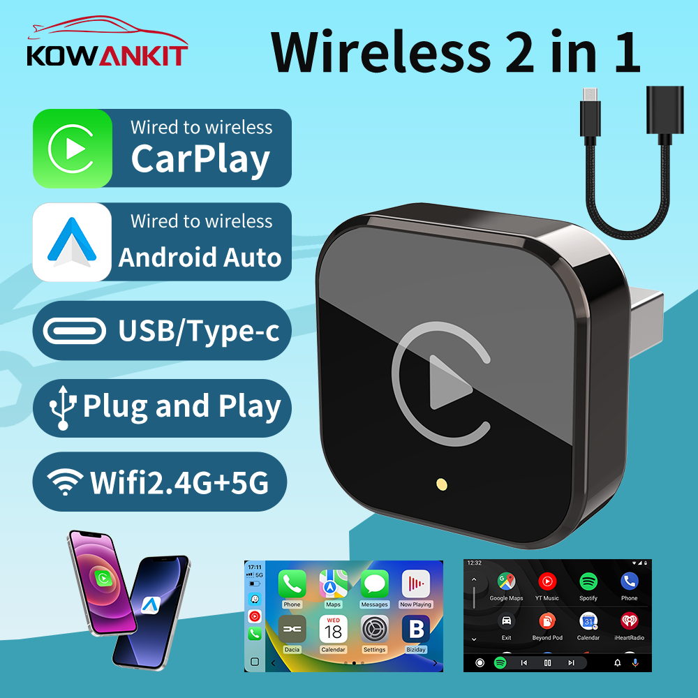 Wifi Smart Plug - Draadloze Carplay Adapter Android Auto 2