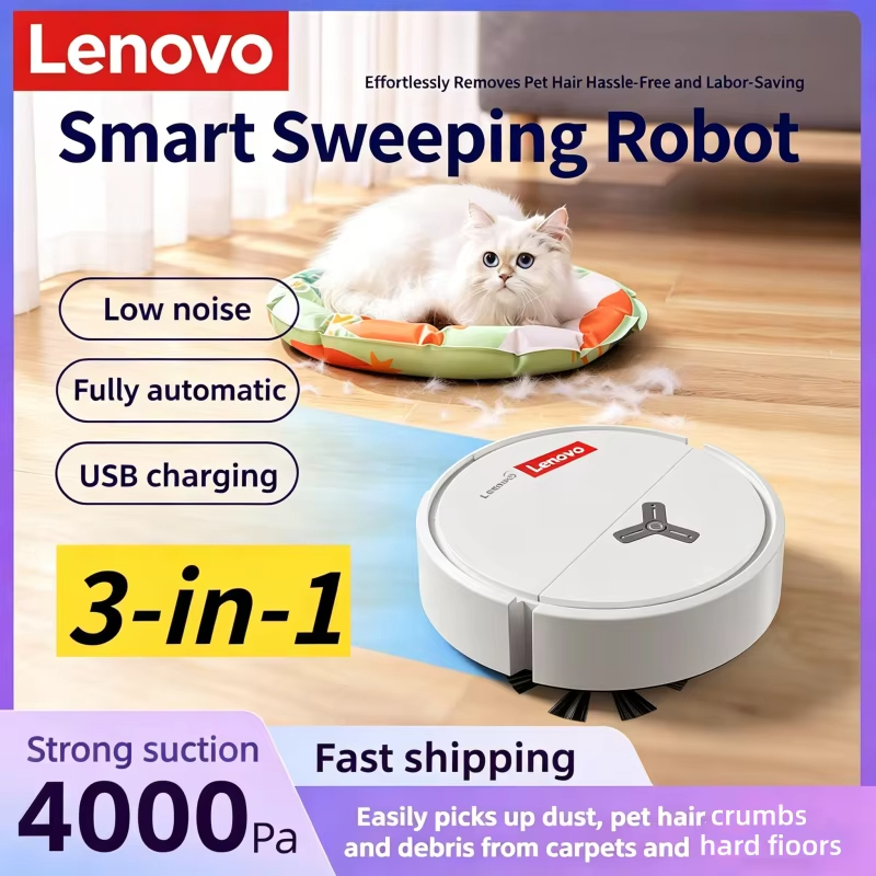 Smart Home Robot - Lenovo 3-in-1 Slimme Veegrobot Aspirateur Staubsauger
