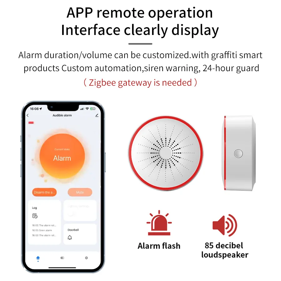 Tuya WiFi ZigBee Smart Alarm S - Smart Home Voice Assistant recensie en prijs