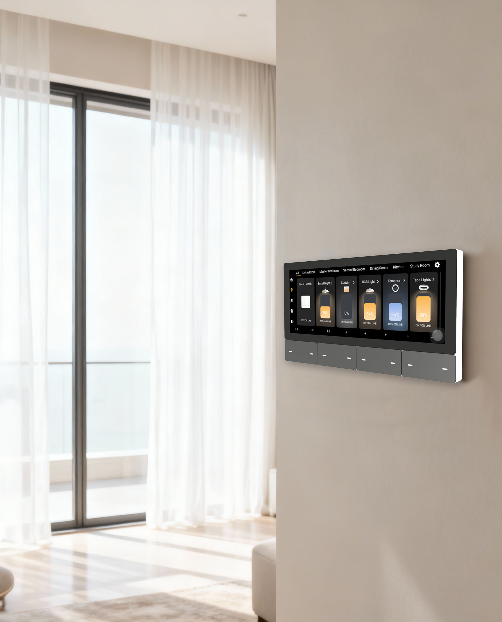 F5 Tuya UK Touchscreen Muzieks - Smart Home System recensie en prijs