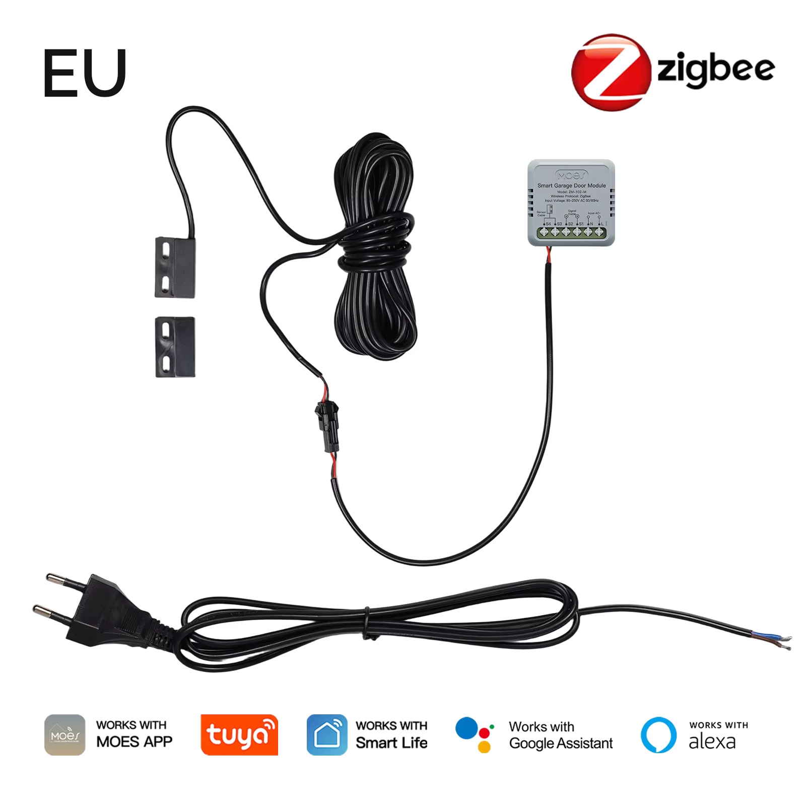 MOES Zigbee garagedeurcontroll - Smart Home Assistant recensie en prijs