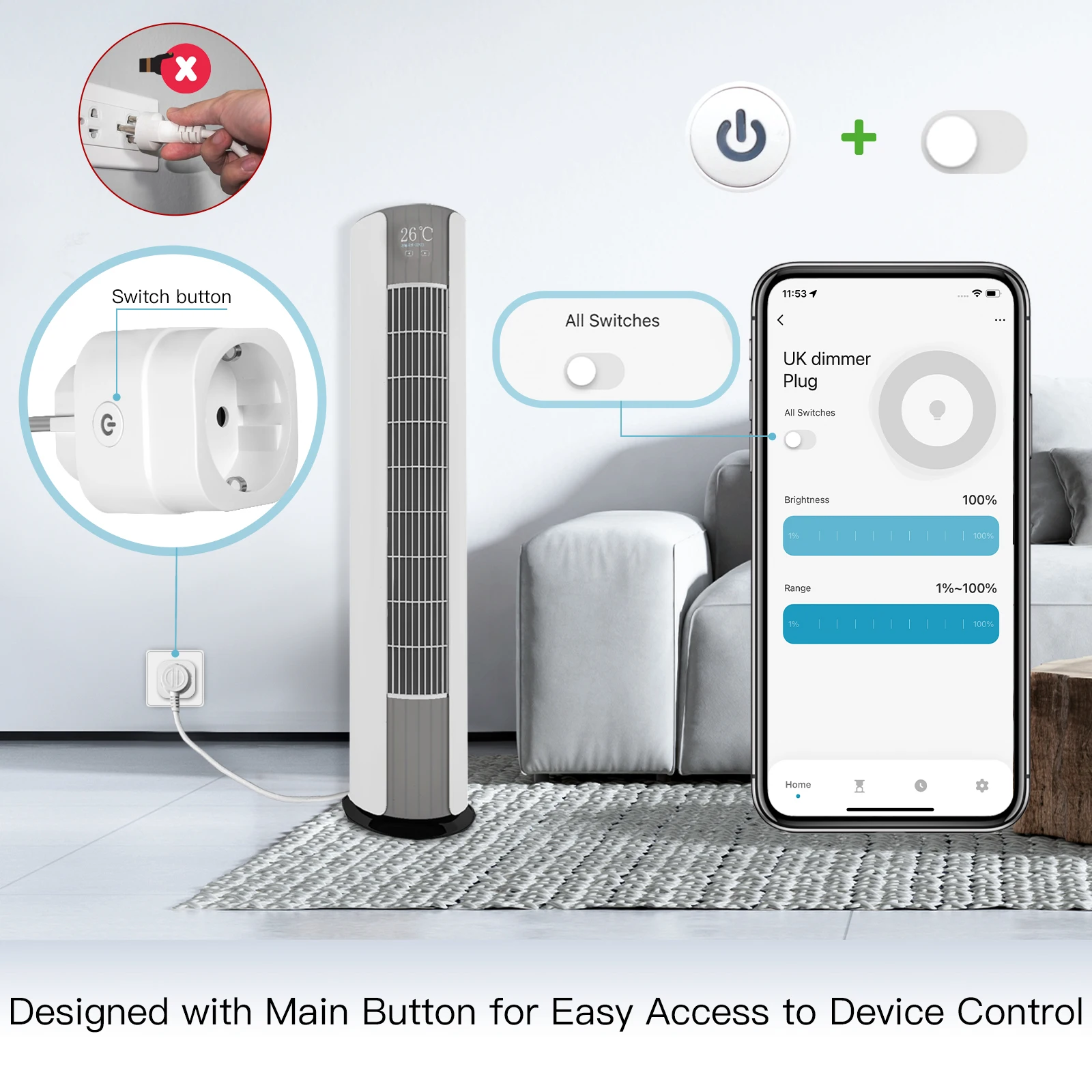 MOES Tuya WiFi Smart Plug Dimb - Smart Home Nest recensie en prijs